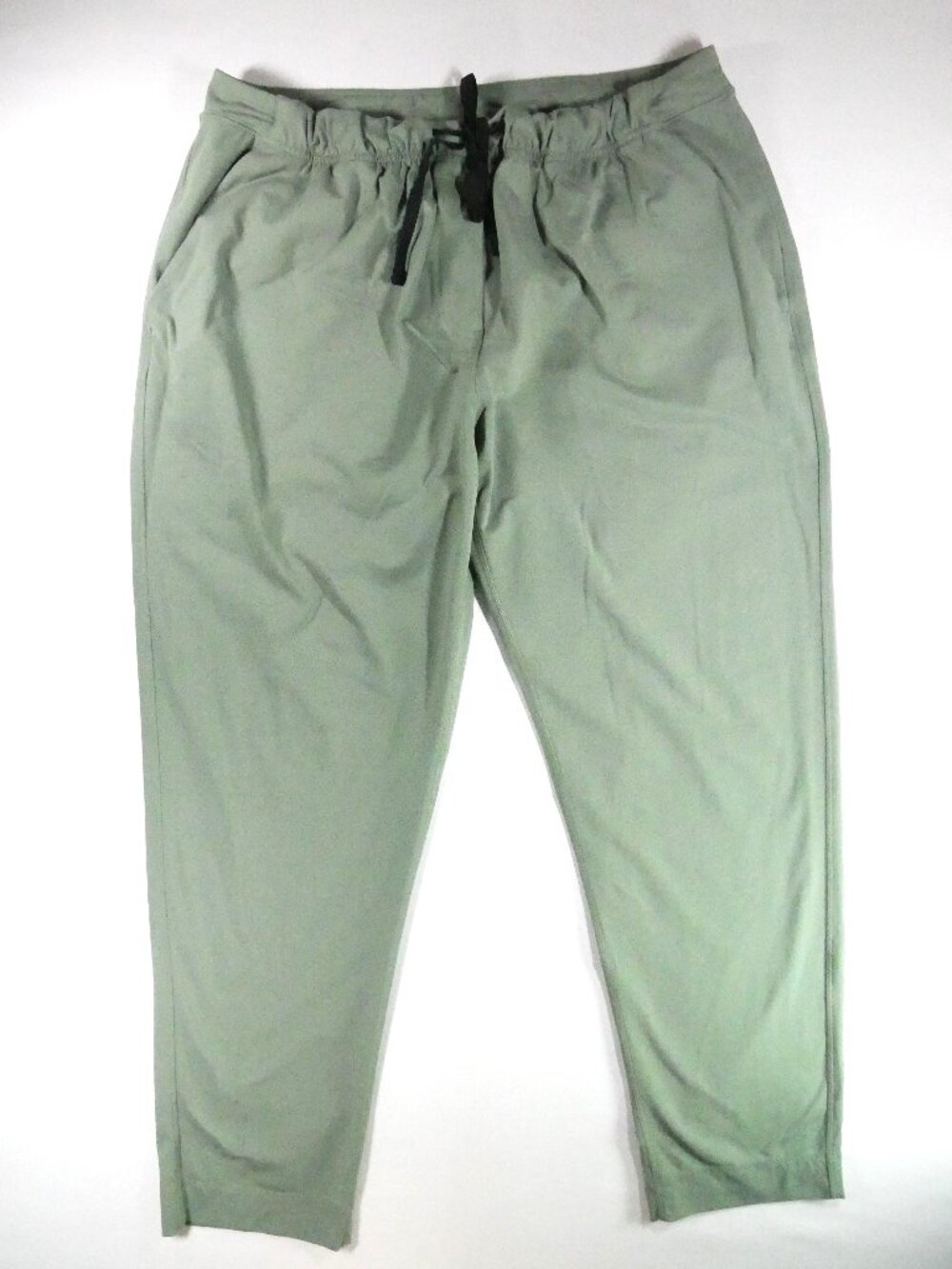 Lululemon Pants Sz 10 On The Fly 7/8 Joggers Gray Sage Green Stretch Travel